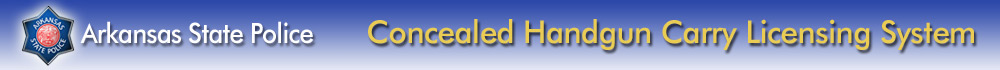 Arkansas State Police - Concealed Handgun Licensing